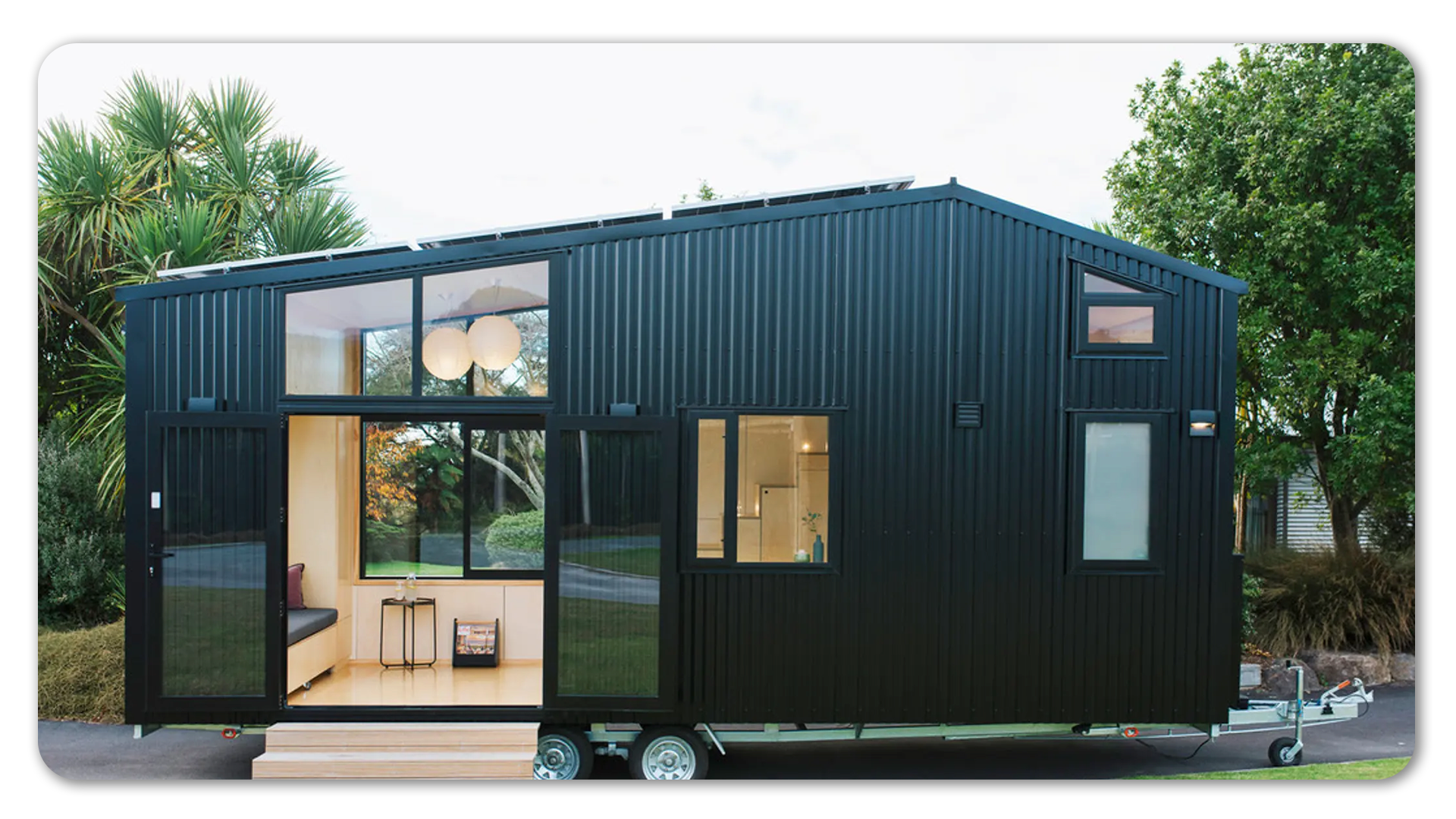 Photo of tiny home in black